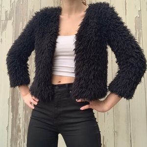 Fuzzy H&M crop jacket